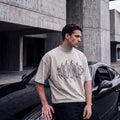 Ghotic cropped distressed t-shirt