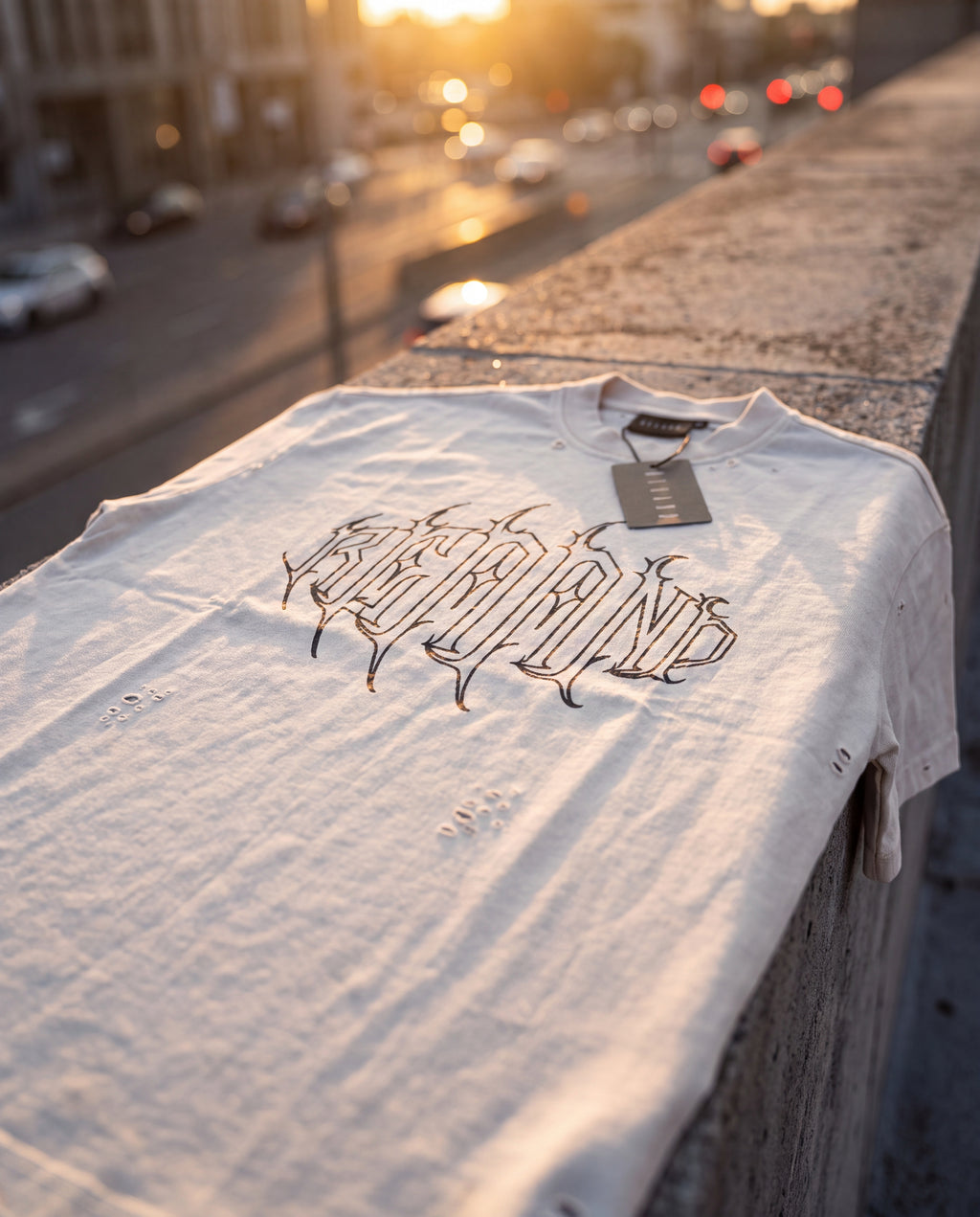 Ghotic oversize distressed t-shirt