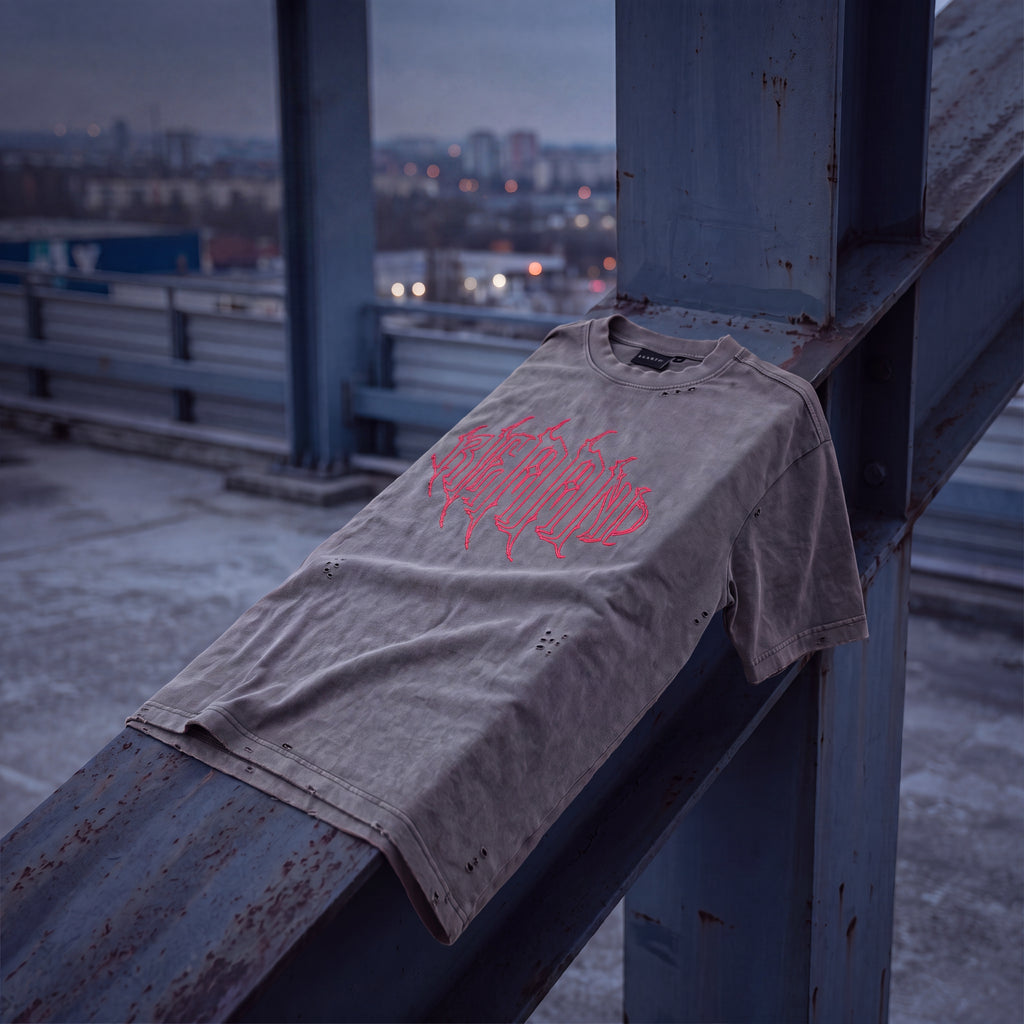 Ghotic oversize distressed t-shirt