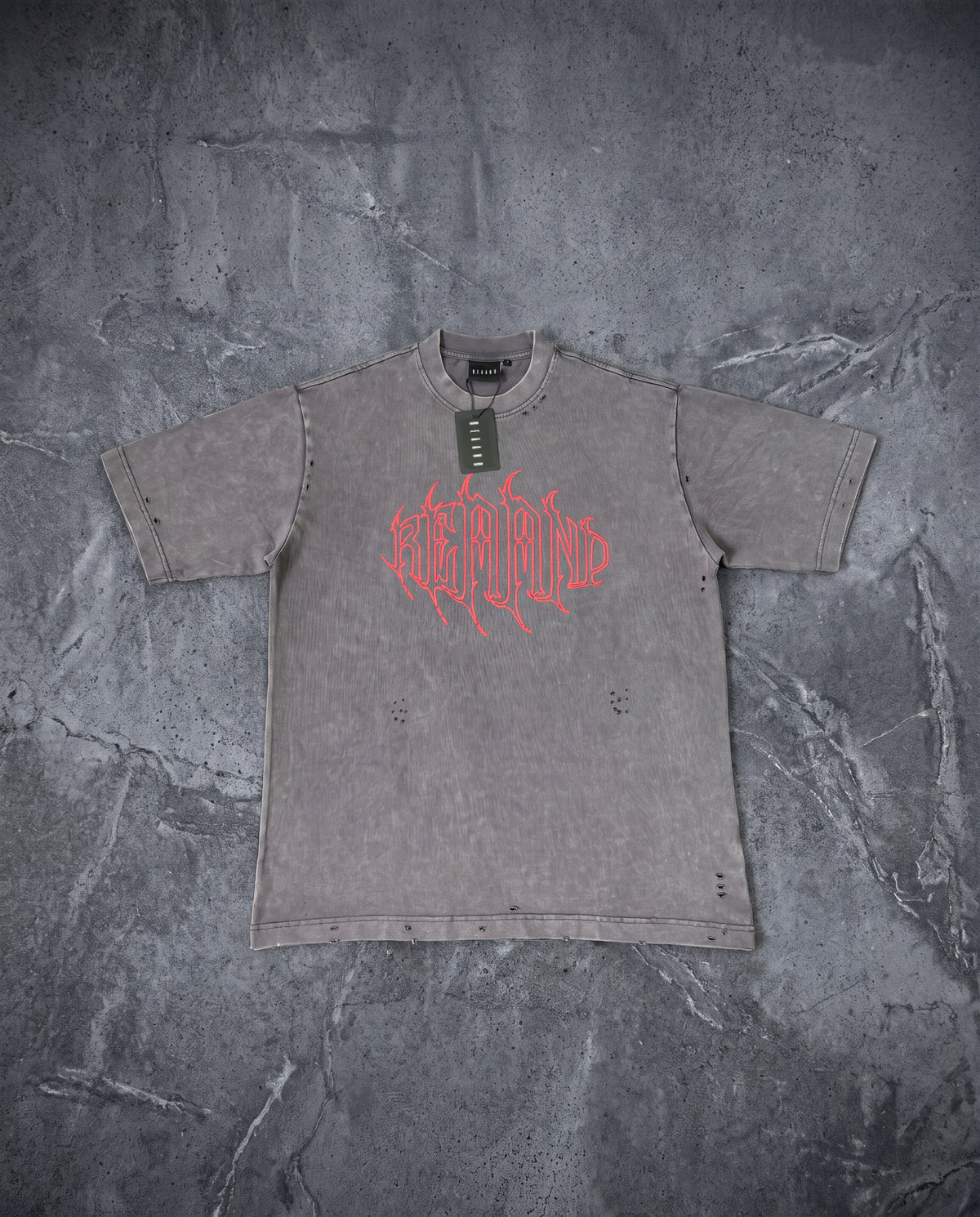 Ghotic oversize distressed t-shirt